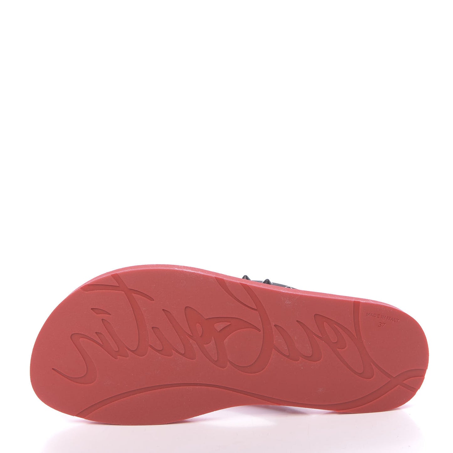 Rubber Spike Loubi Donna Flip Flop 37 Black