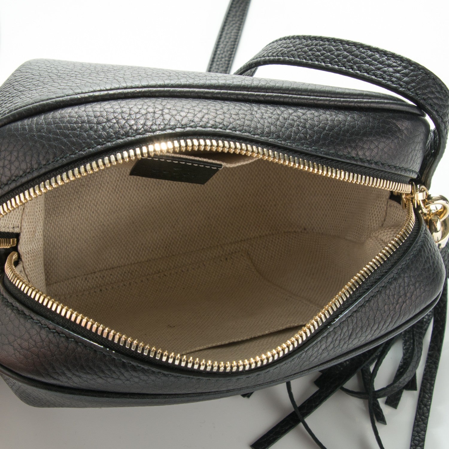 Gucci Pebbled Calfskin Small Soho Disco Bag Black 5 of 7