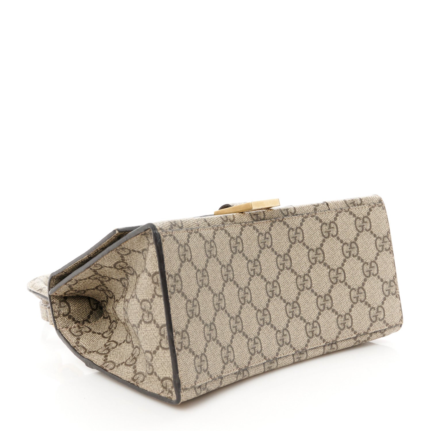 Balenciaga X GUCCI GG Supreme Monogram Small Hourglass Top Handle Bag Beige Ebony 4 of 10
