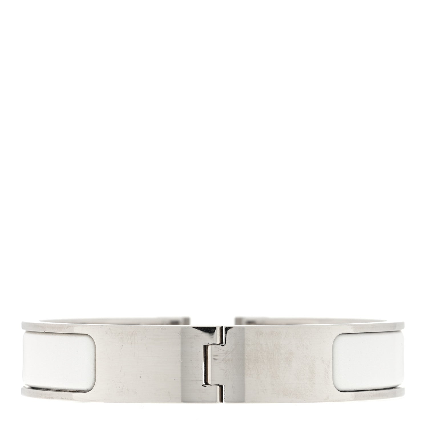 Hermes Enamel Narrow Clic Clac H Bracelet PM White 3 of 5