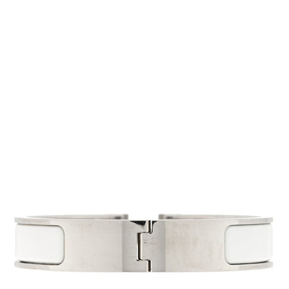 Hermes Enamel Narrow Clic Clac H Bracelet PM White 3 of 5