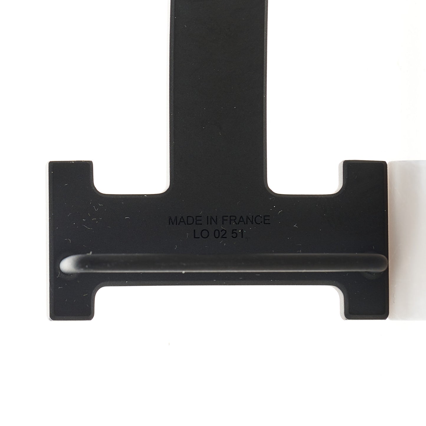 PVD Plated 32mm H Belt Buckle Black