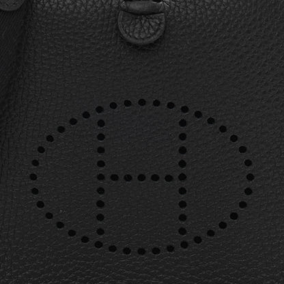 Hermes Taurillon Clemence Evelyne TPM Black 8 of 11