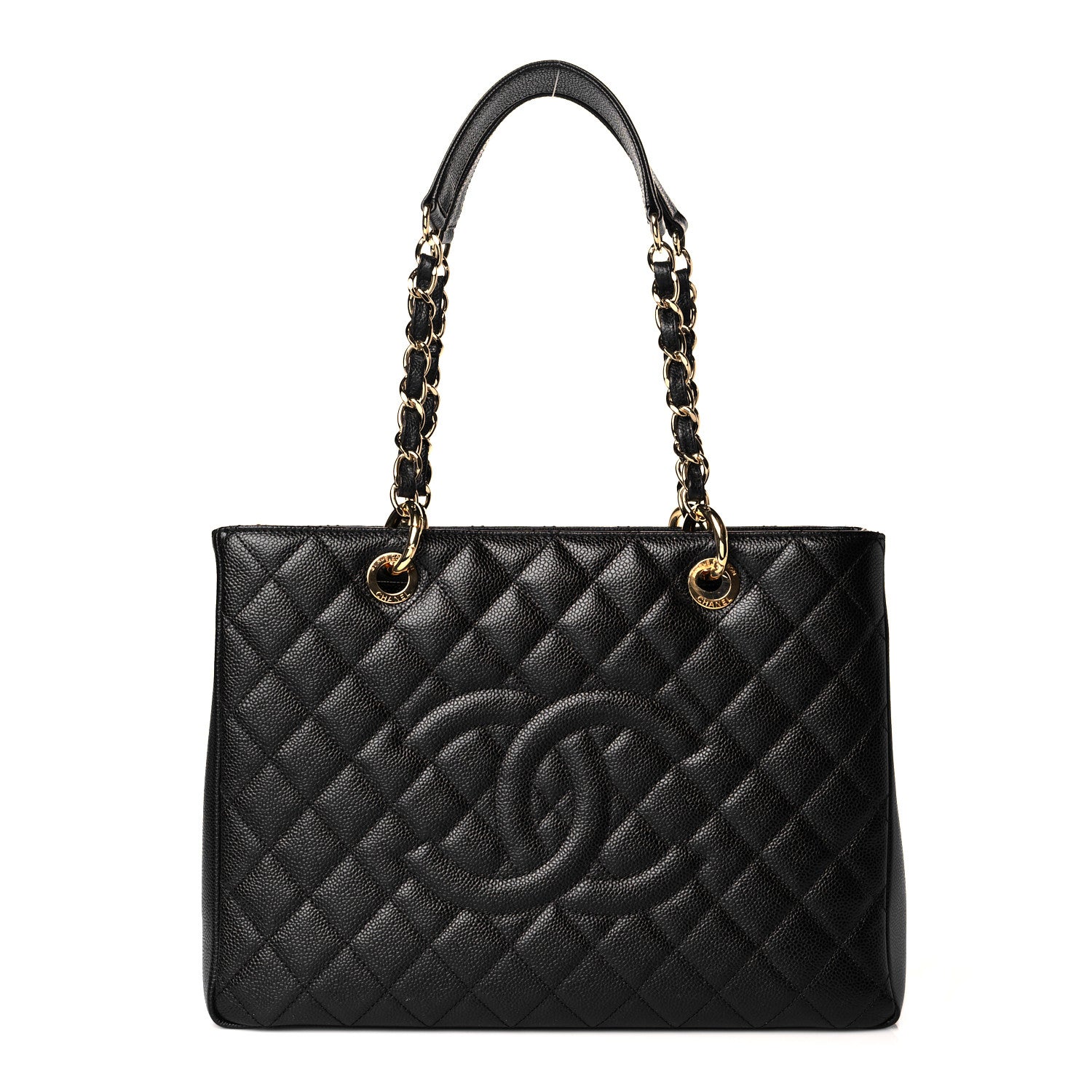 Chanel Caviar Quilted Grand Shopping Tote GST Black 1 of 11