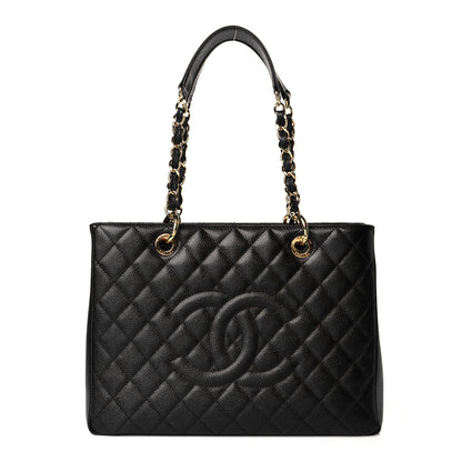 Chanel Caviar Quilted Grand Shopping Tote GST Black 1 of 11