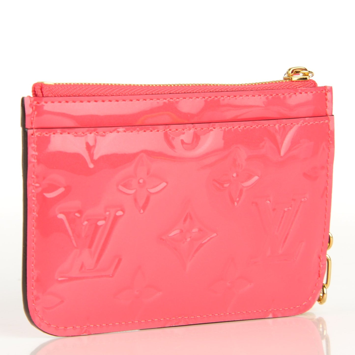 Vernis Key Pouch Rose Litchi