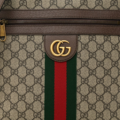 Gucci GG Supreme Monogram Web Medium Ophidia Messenger Bag Brown 8 of 11