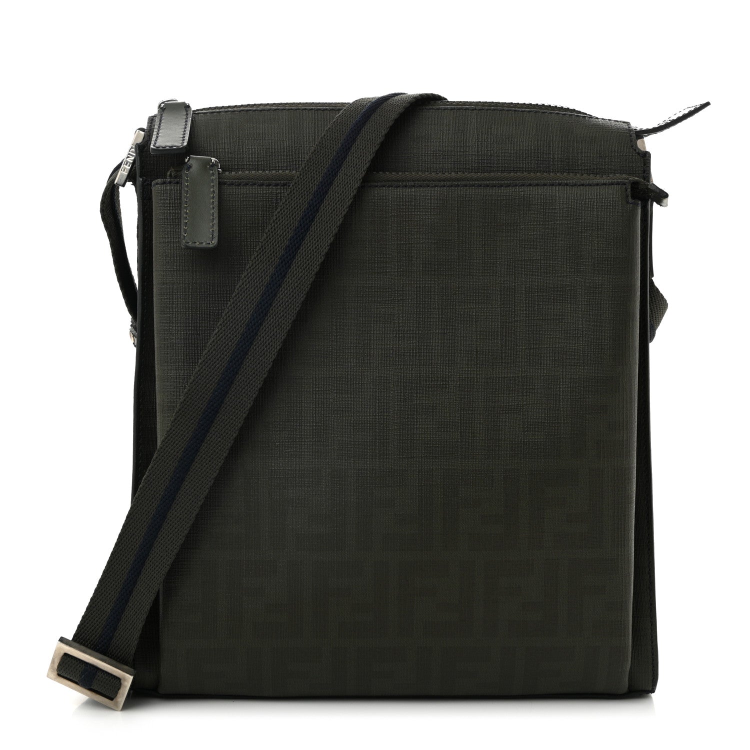 Fendi Zucca Spalmati Messenger Bag Green 1 of 10