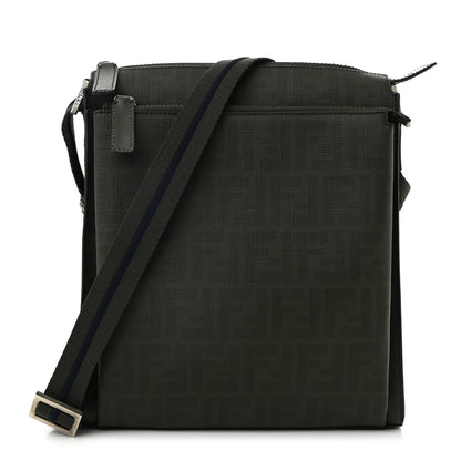 Fendi Zucca Spalmati Messenger Bag Green 1 of 10