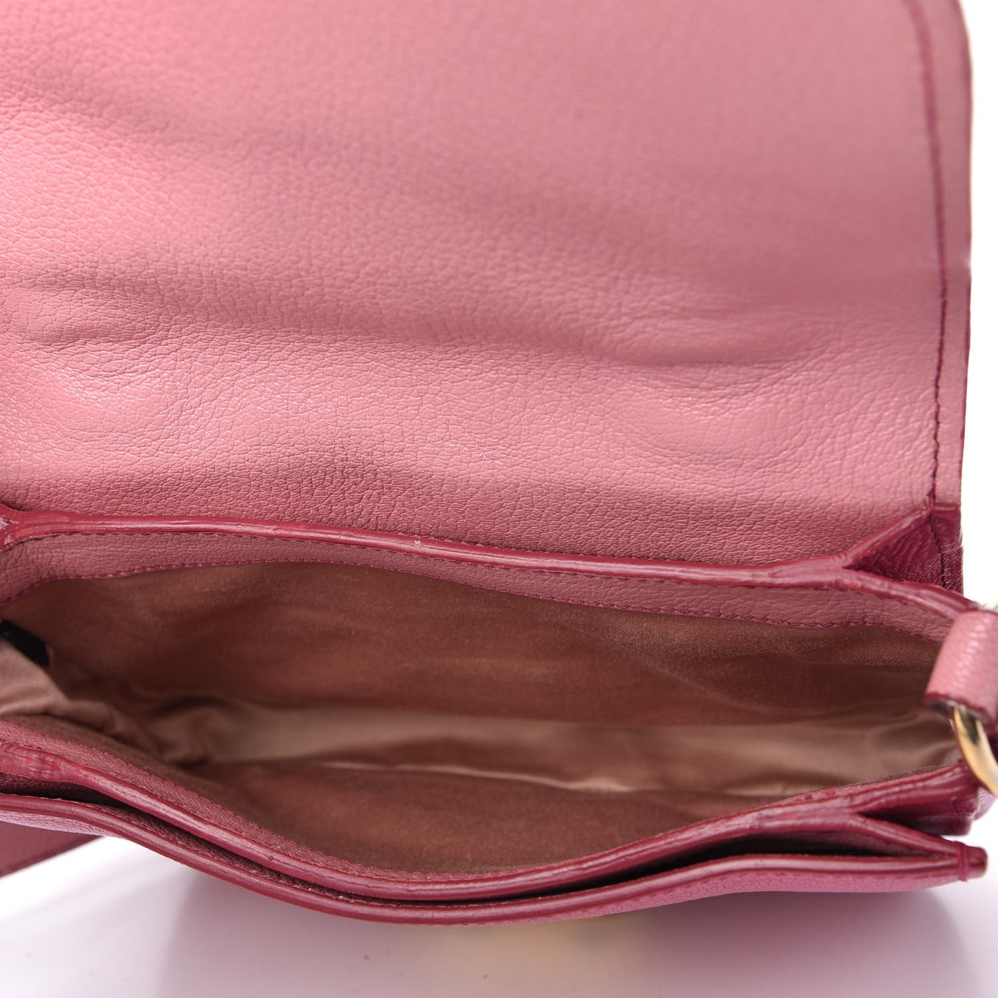 Goatskin Madras Shoulder Bag Rosa Peonia