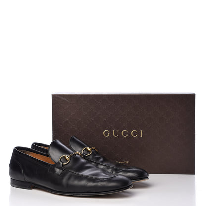 Gucci Calfskin Horsebit Mens Jordaan Loafers 11 Black 19 of 21