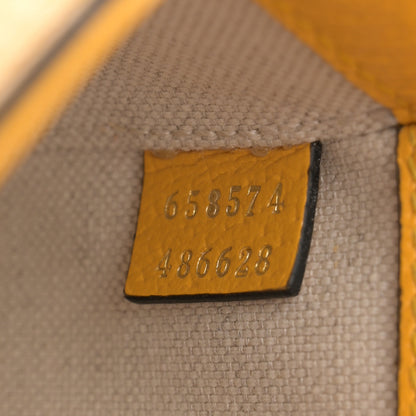 Gucci X ADIDAS Textured Dollar Calfskin Web Trefoil Mini Horsebit 1955 Shoulder Bag Crop Black 7 of 14