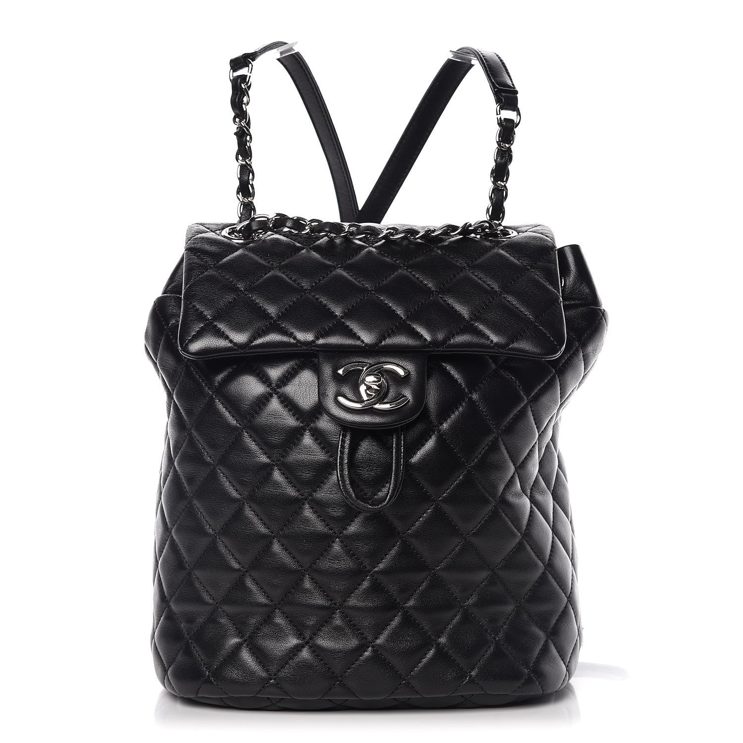 Chanel Calfskin Quilted Small Urban Spirit Backpack Black 1 of 13