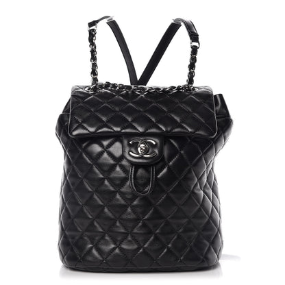 Chanel Calfskin Quilted Small Urban Spirit Backpack Black 1 of 13