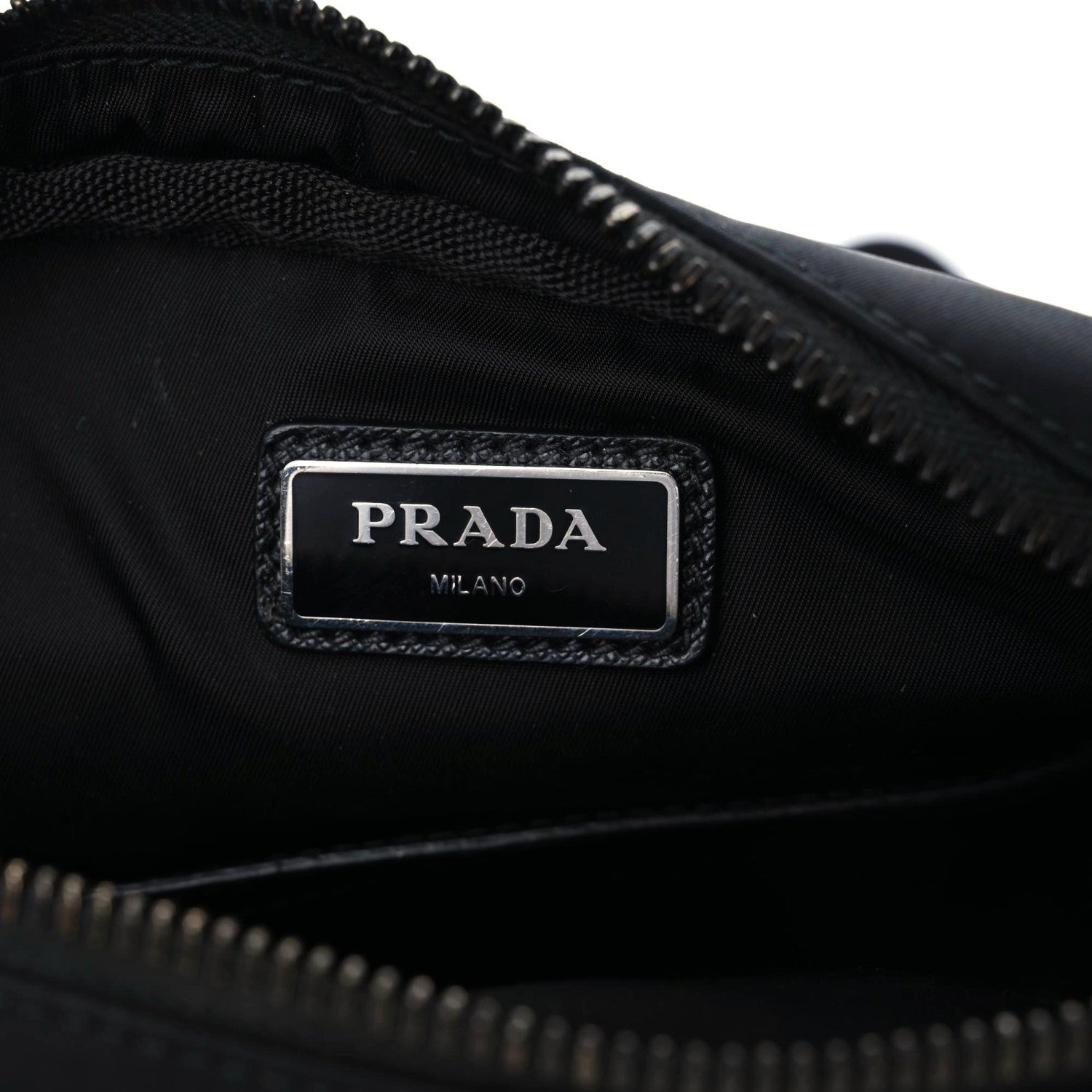 Prada Nylon Flat Messenger Bag Black Yellow 12 of 14