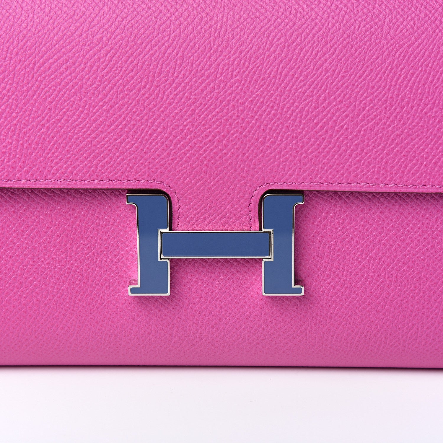 Hermes Epsom Constance Long Wallet Magnolia Brighton Bleu 14 of 15