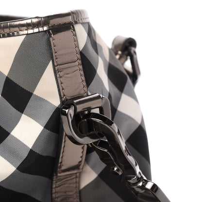 Burberry Calfskin Smoked Check Chain Strap Shoulder Bag 12 of 13