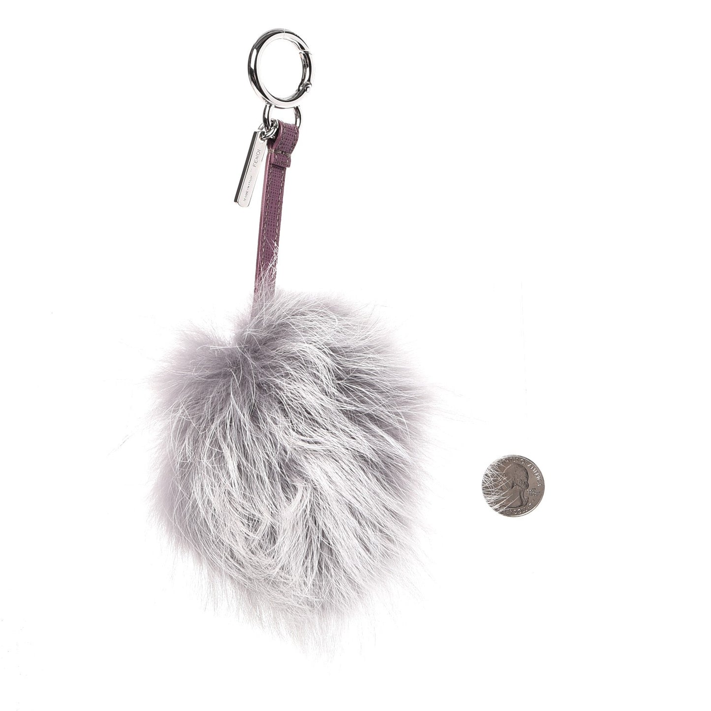 Fox Fur Jessy Jr Monster Bag Bug Charm Lilla Multicolor Perla