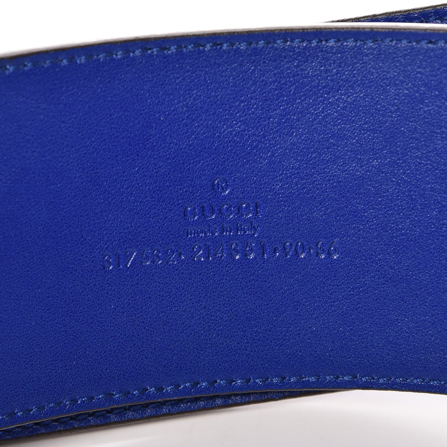 Patent Bright Bit Wide Belt 90 36 Deep Zaffiro