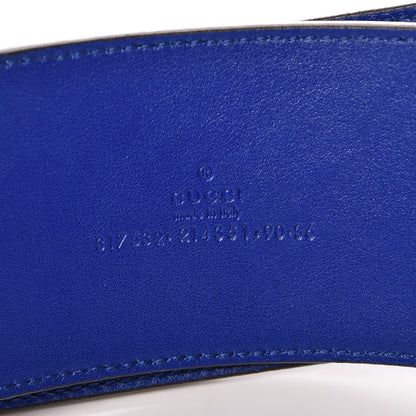 Gucci Patent Bright Bit Wide Belt 90 36 Deep Zaffiro 4 of 6