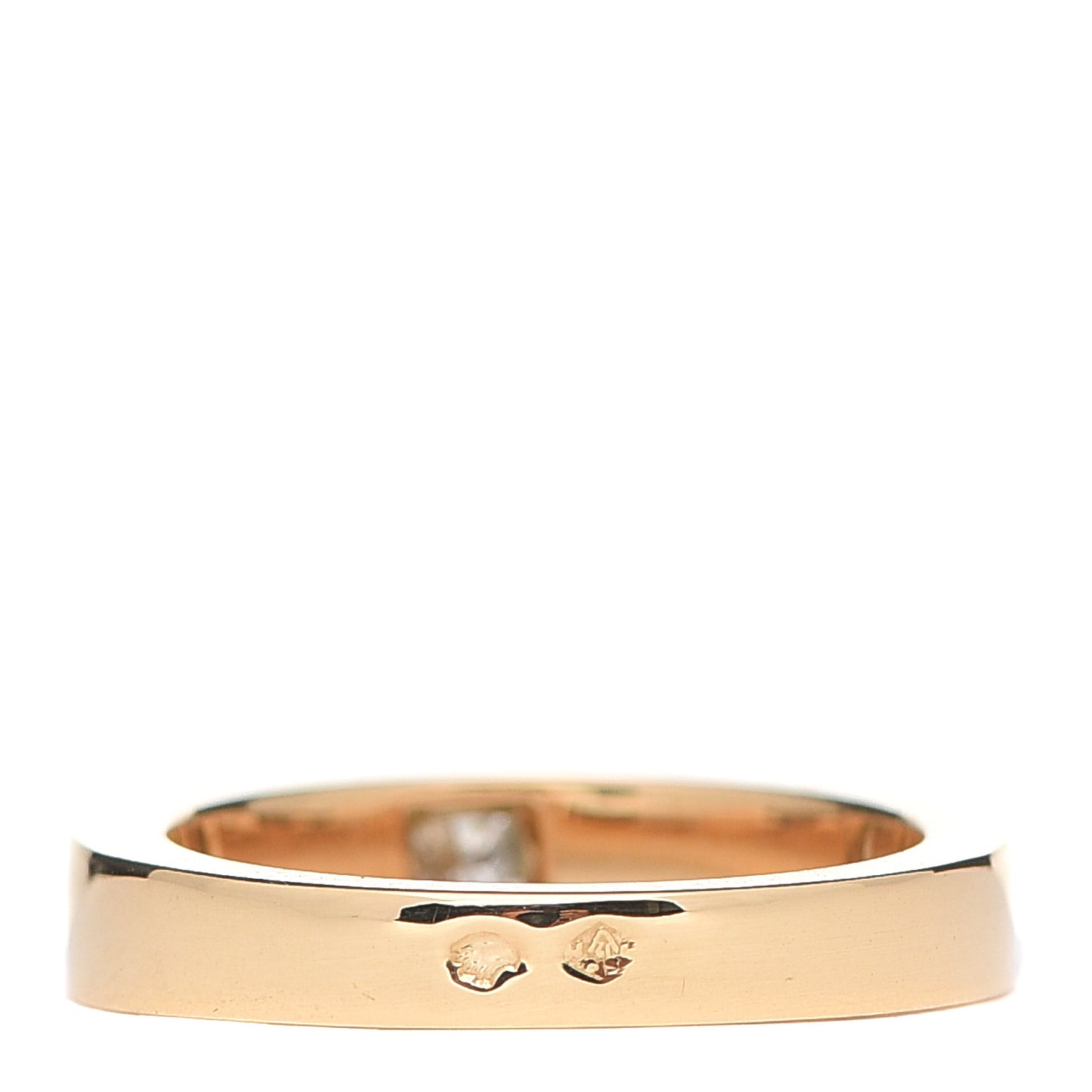 18K Yellow Gold Diamond .50ct Tank Solitaire Ring 50 5.25