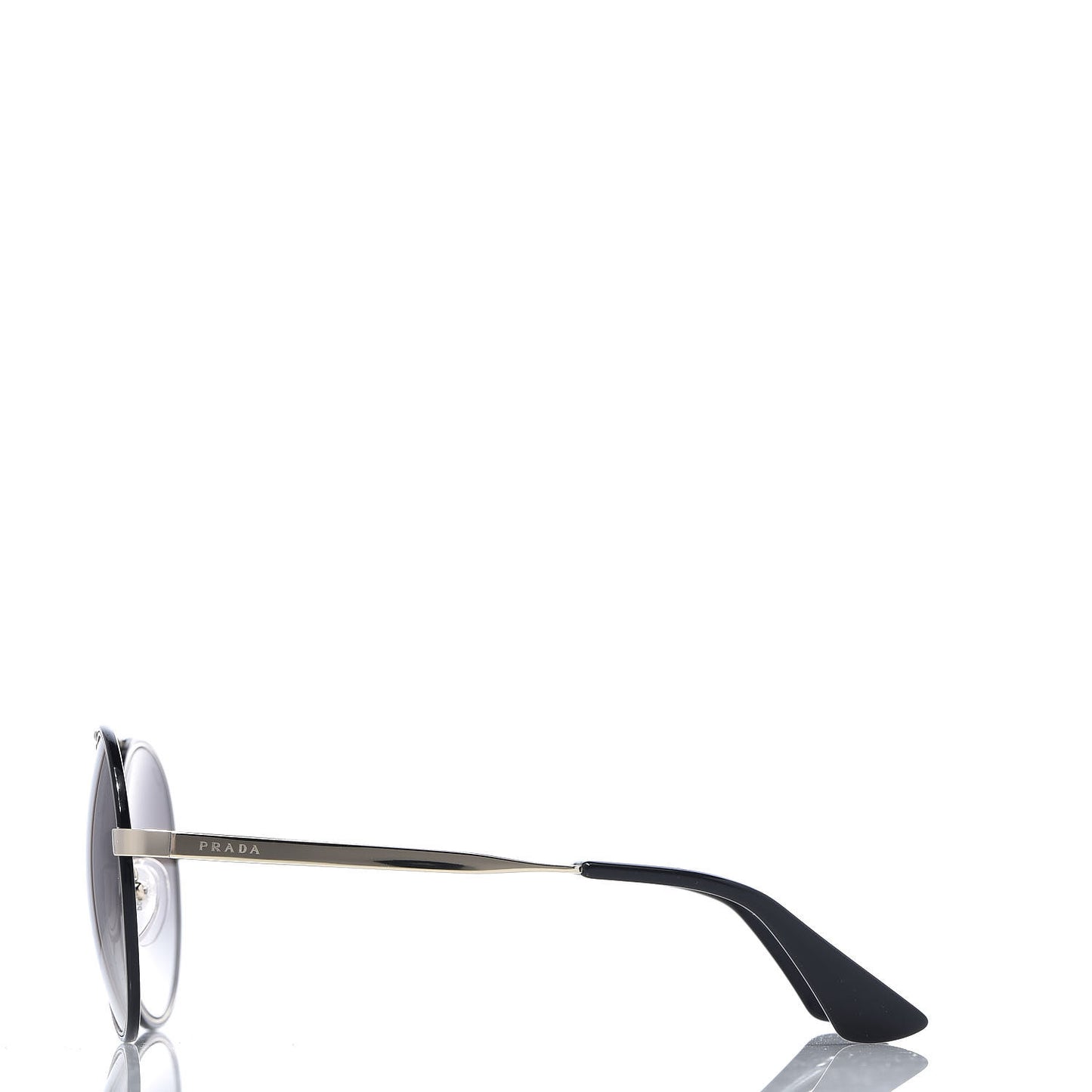 Round Sunglasses SPR 51S Black Silver