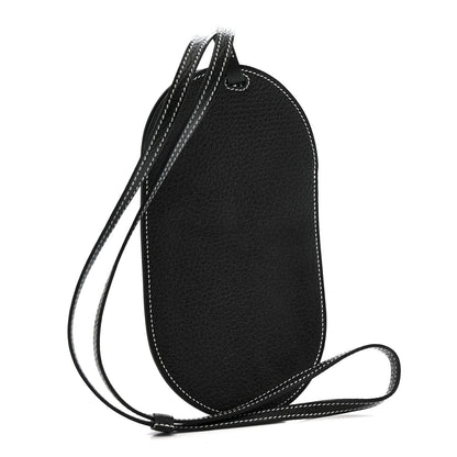 Hermes Chevre Mysore Verso In-The-Loop Phone To Go GM Case Black 2 of 8