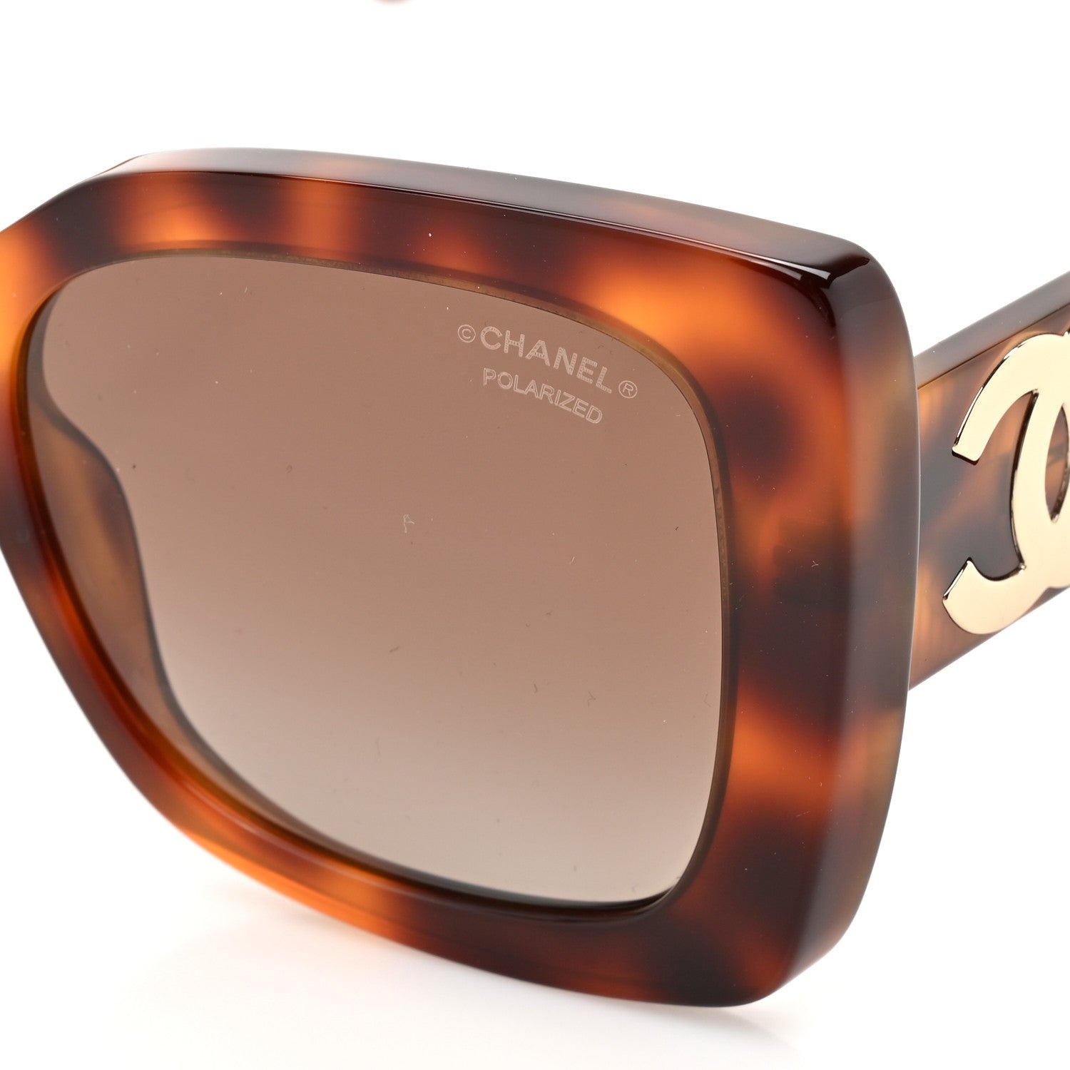 Chanel Square Polarized CC Sunglasses 5494 Tortoise Brown 7 of 8