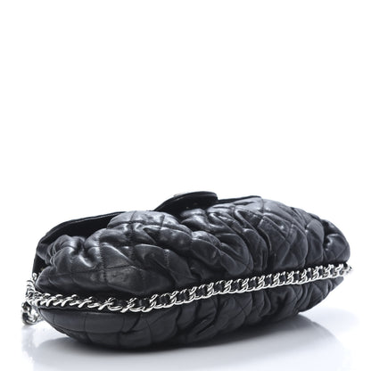 Chanel Washed Lambskin Quilted Medium Chain Around Messenger Black 4 of 11