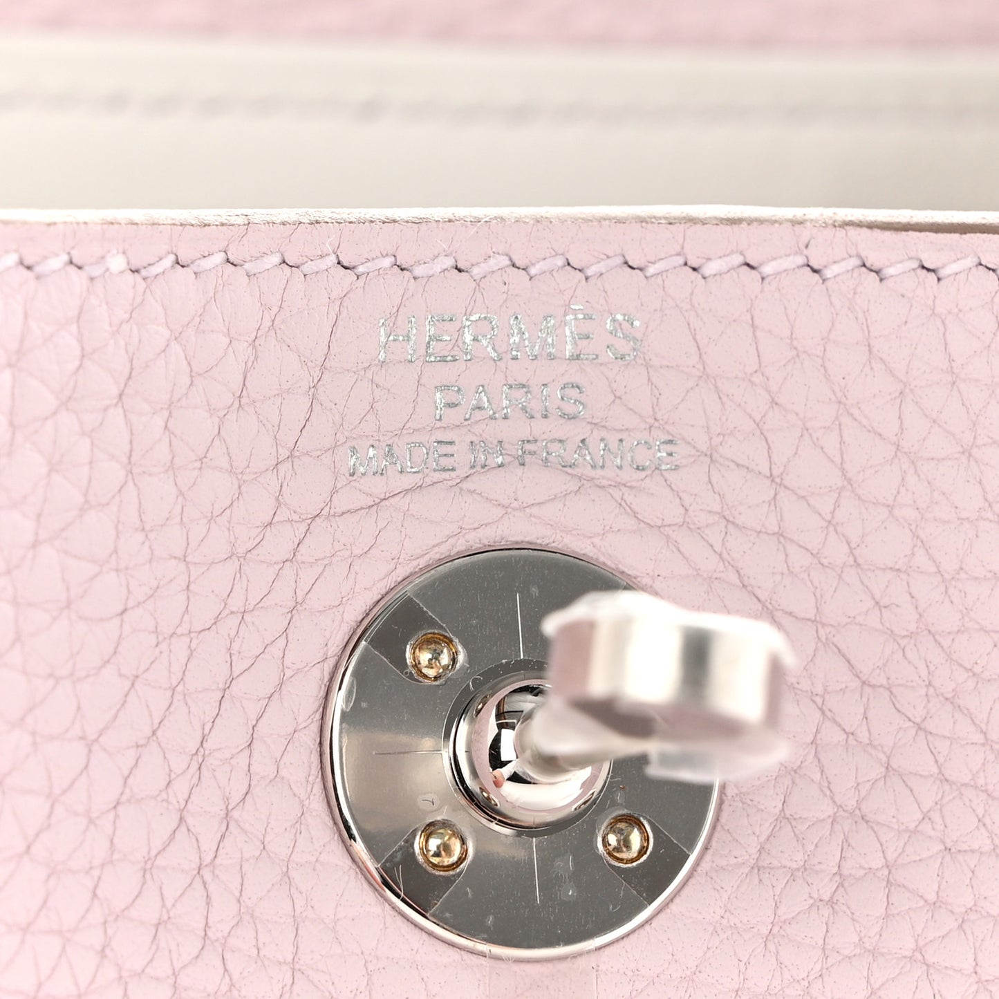 Taurillon Clemence Verso Mini Lindy 20 Mauve Pale Mushroom