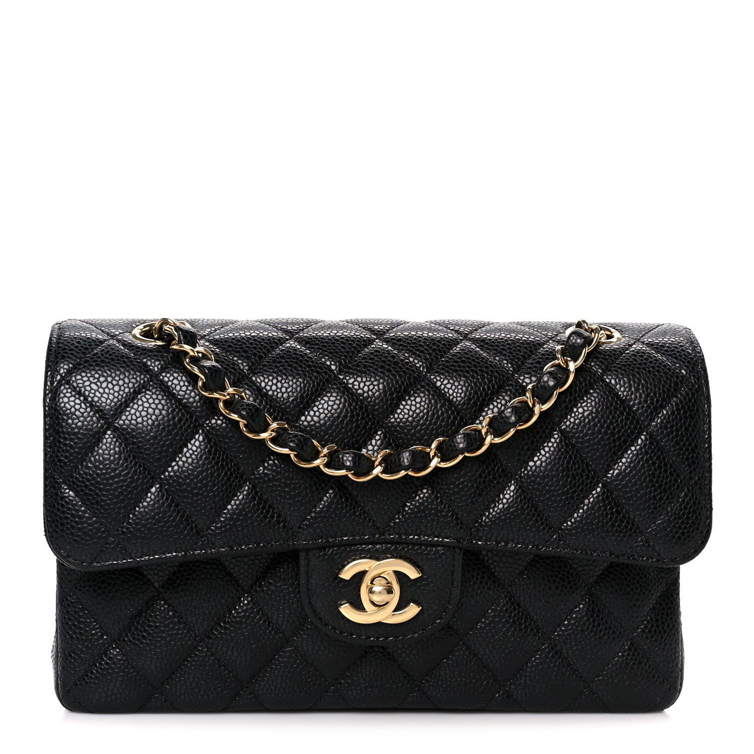 Chanel Caviar Quilted Small Double Flap Black 1 of 12