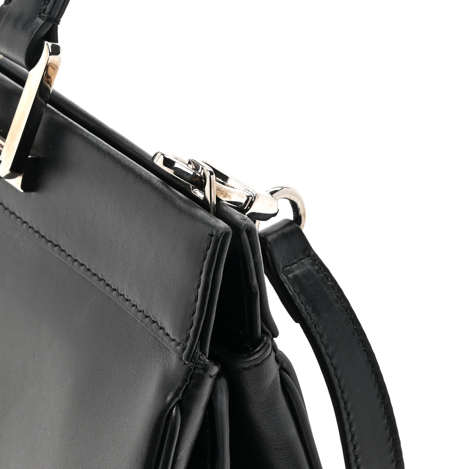 Gucci Smooth Calfskin Medium Zumi Top Handle Bag Black 17 of 19