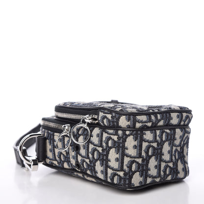 Christian Dior Oblique Crossbody Bag Blue 4 of 9