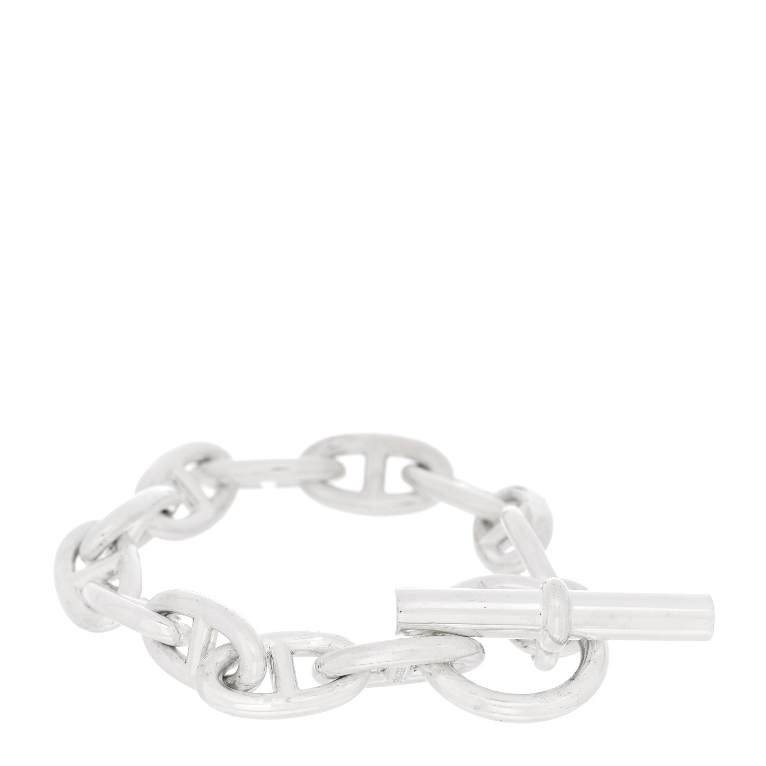 Hermes Sterling Silver MM Chaine d'Ancre Bracelet 2 of 4