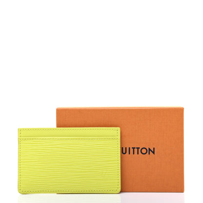 Louis Vuitton Epi Card Holder Pistache 11 of 11