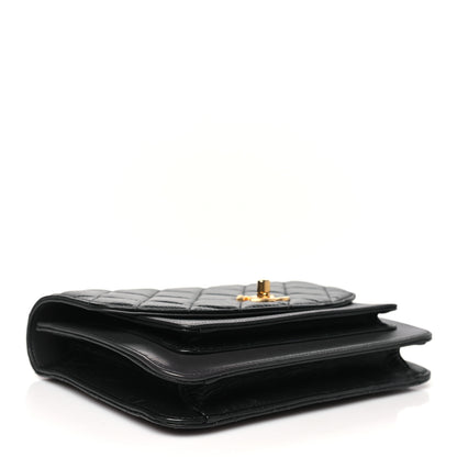 Chanel Calfskin Caviar Quilted Chain Handle Flap Black 4 of 10