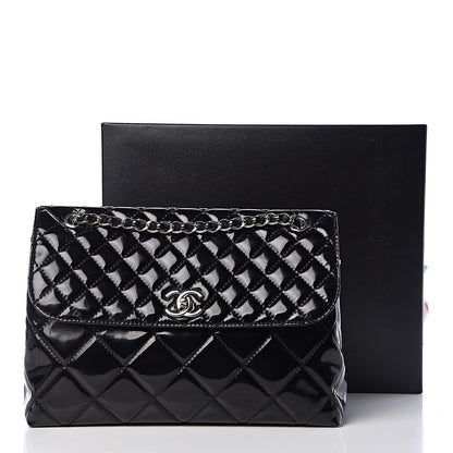 Chanel Vinyl Quilted In the Business Flap Bag Black 15 of 15
