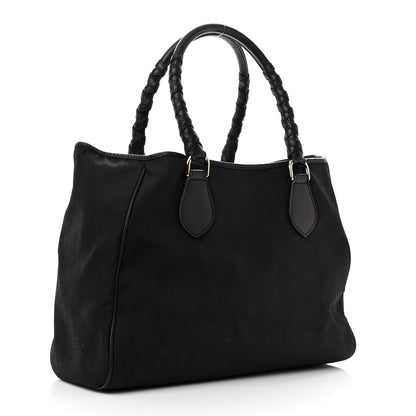 Christian Dior Nylon Monogram Medium Lovely Tote Black 3 of 9