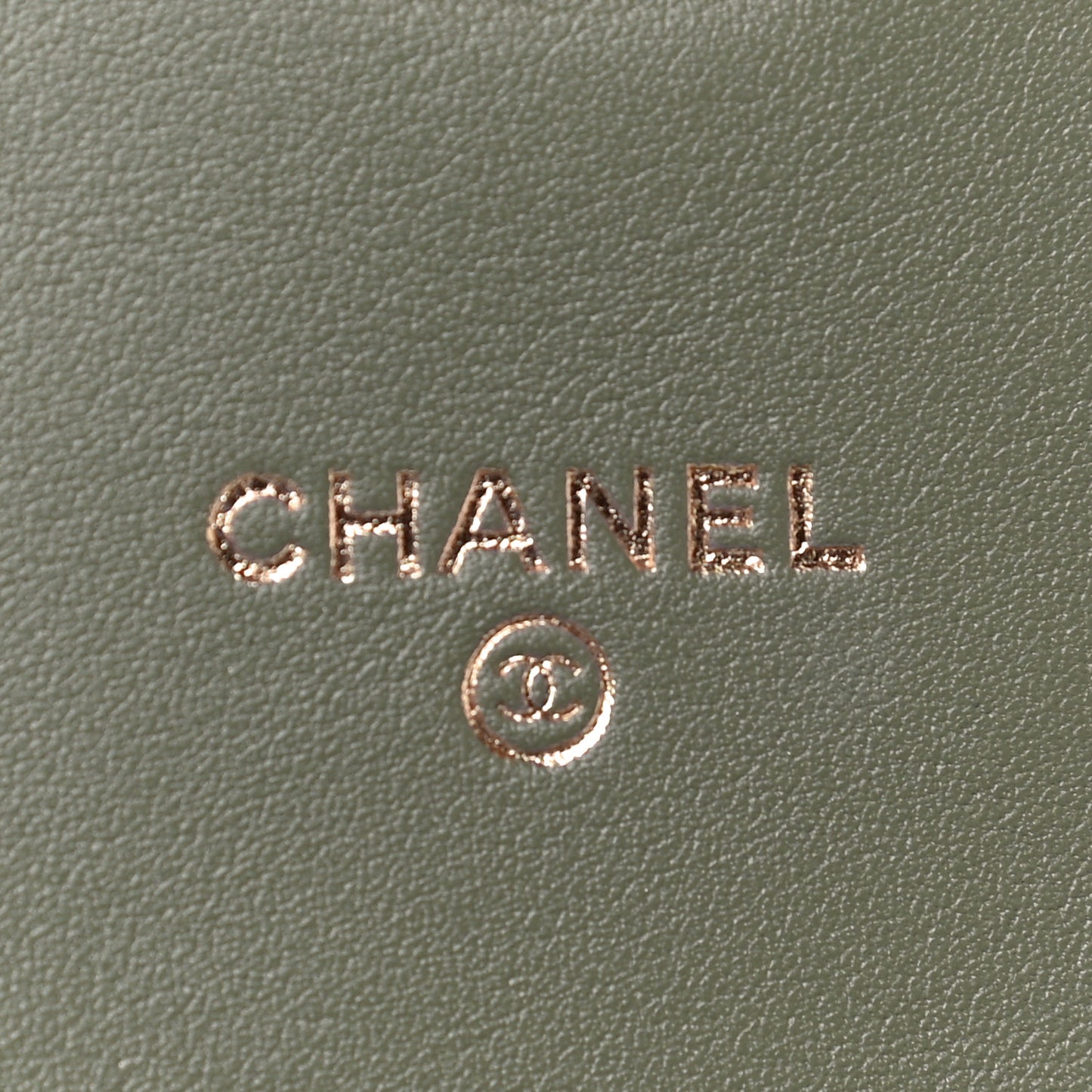 Calfskin Quilted Coco Mail Clutch With Chain Green