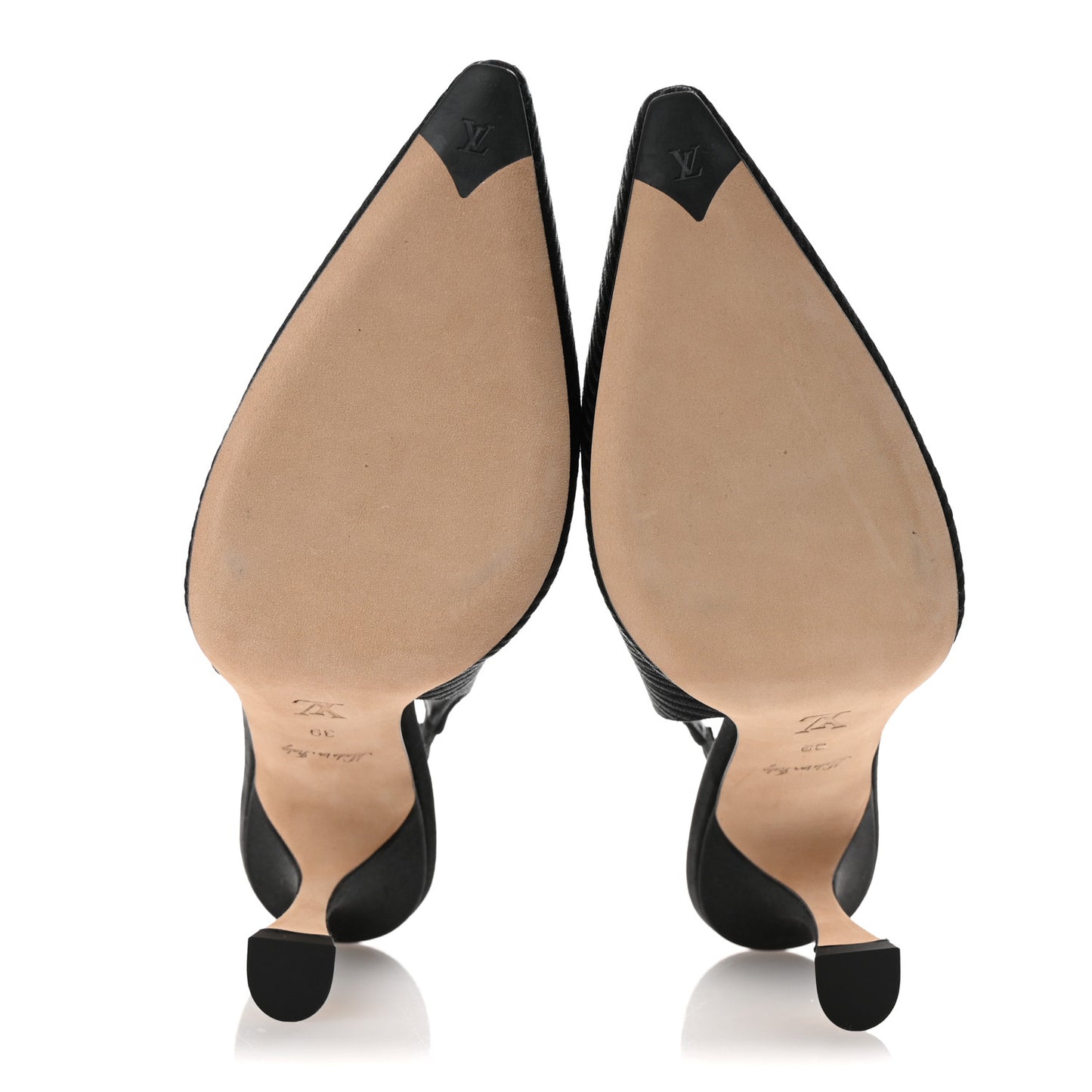 Satin Sparkle Slingback Pumps 39 Black