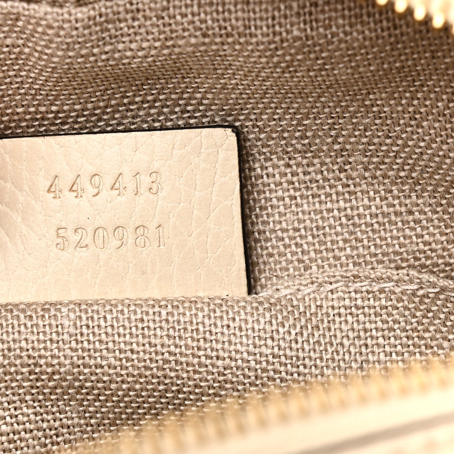 Monogram Dollar Calfskin Mini Bree Messenger Bag Beige Ebony Avoire