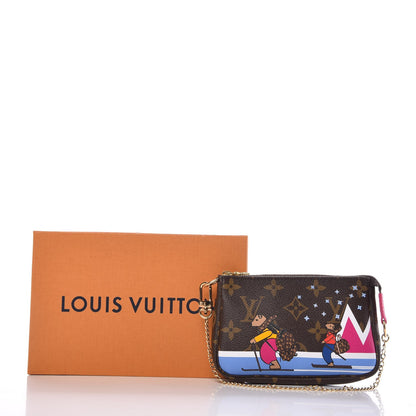 Louis Vuitton Monogram 2018 Christmas Animation Mini Bears Pochette Accessories 8 of 8