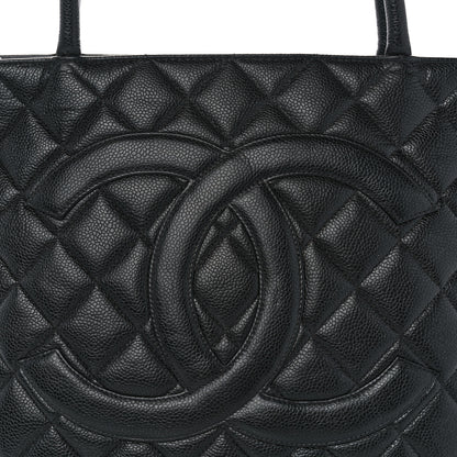 Chanel Caviar Quilted Medallion Tote Black 8 of 10