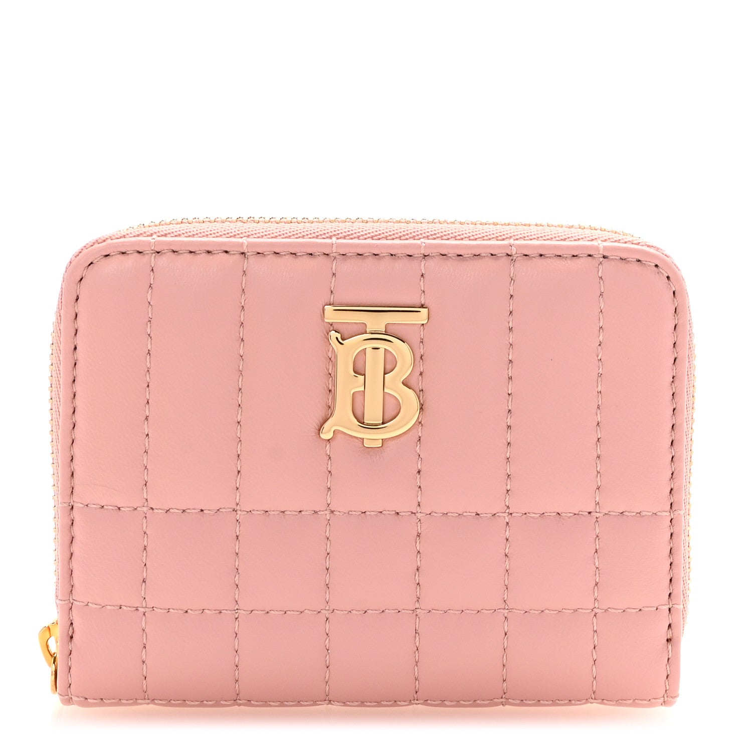Burberry Lambskin Quilted Mini Lola Zip Wallet Dusty Pink 1 of 6