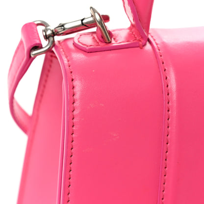 Balenciaga Shiny Box Calfskin Small Hourglass Top Handle Bag Acid Fuchsia 11 of 11
