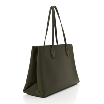 Louis Vuitton Grained Calfskin Lockme Shopper Kaki 3 of 10