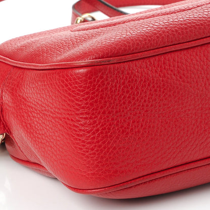 Gucci Pebbled Calfskin Small Soho Disco Bag Tabasco Red 9 of 9