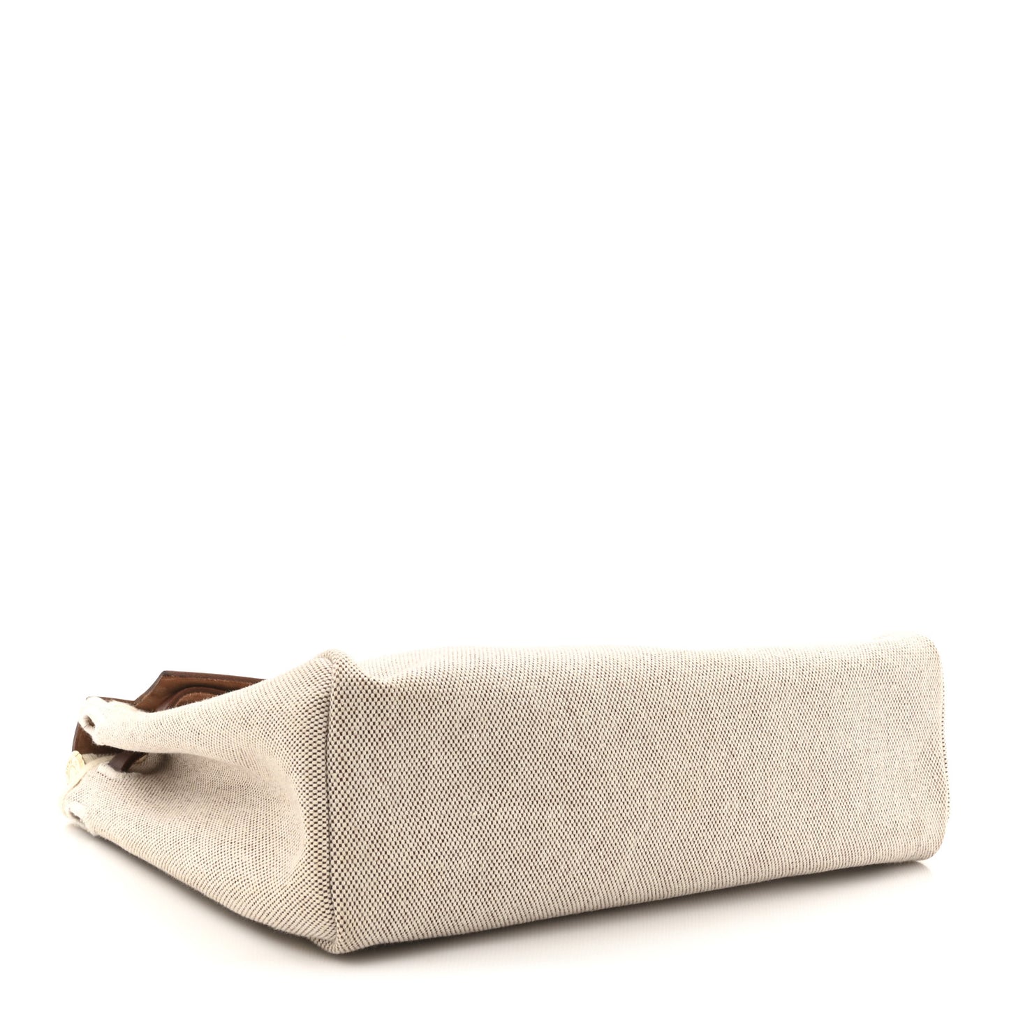 Toile Vache Calfskin Herbag 30 PM Havane