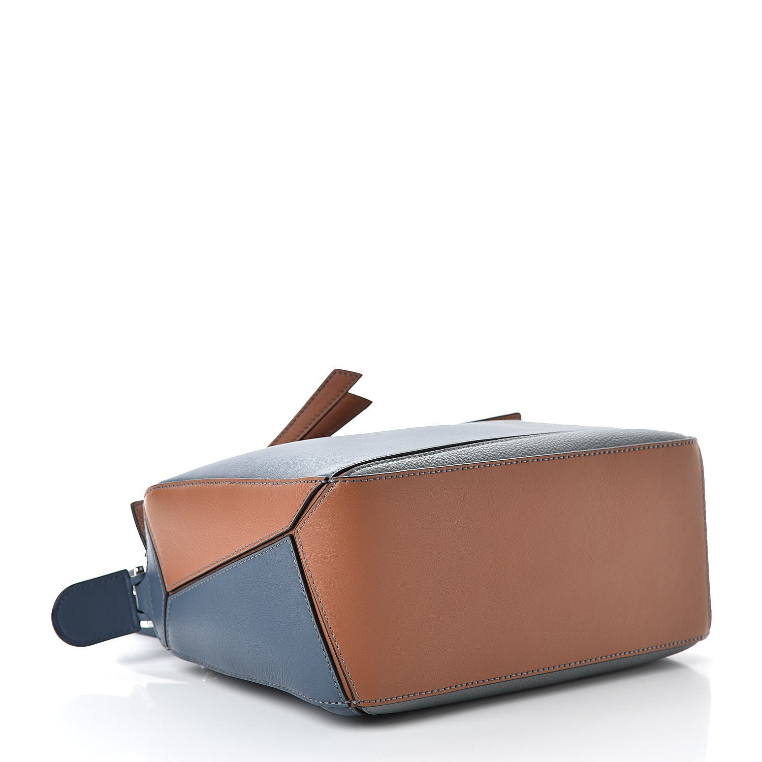 Loewe Calfskin Small Puzzle Bag Stone Blue Indigo Tan 4 of 9
