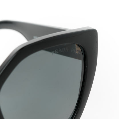Prada Cat Eye Sunglasses SPR 24X Black 7 of 8
